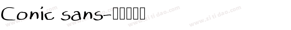 Conic sans字体转换